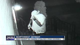 VIDEO: Man stealing Ring Video Doorbell, fails to spot second security camera