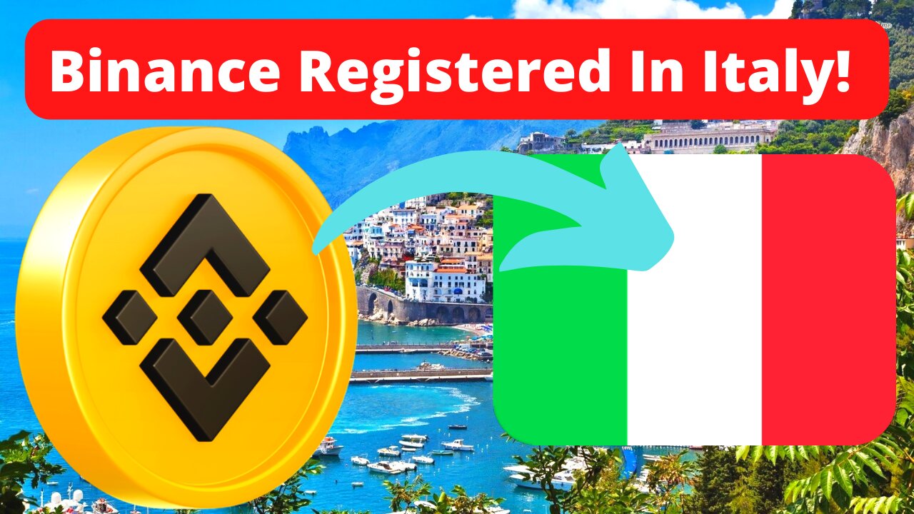 Binance Is Now An Italian Registered Entity!