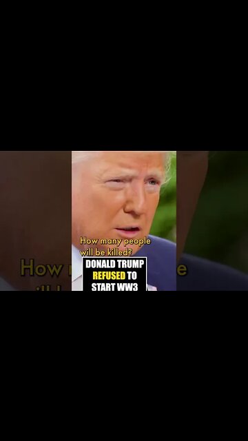 Donald Trump Refused To Start WW3 💯🇺🇸 #shorts #trump #ww3
