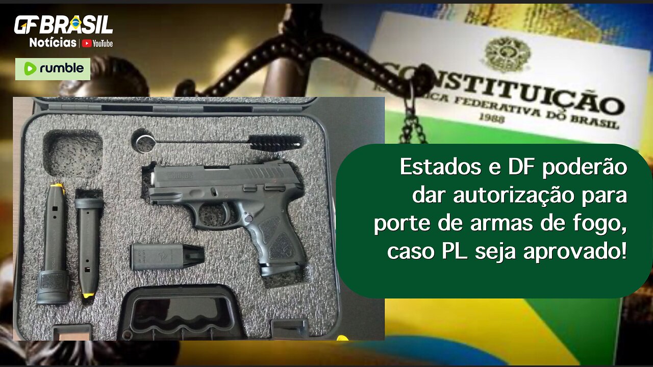 Projeto de Lei poderá dar aos Estados e DF competência para emissão de posse e porte de armas!