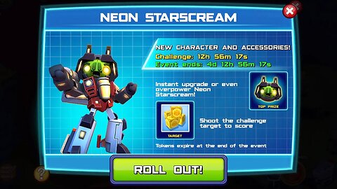 Angry Birds Transformers - Neon Starscream Event - Day 2 - Mission 4