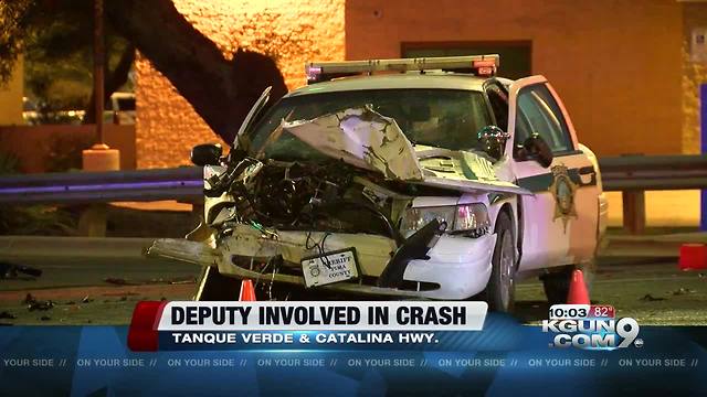Multi-vehicle crash closes westbound Tanque Verde at Catalina Highway