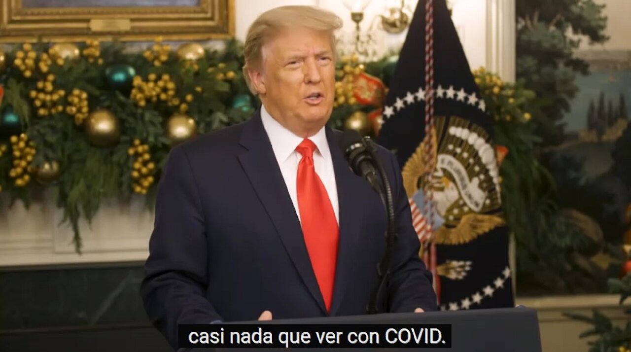 Trump: “$600 no es suficiente, el proyecto de ley de alivio por covid es una desgracia”.