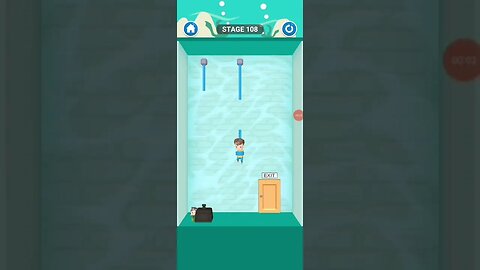 rescue cut rope puzzle 😎 #shorts