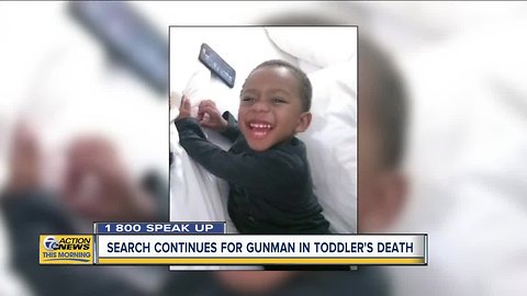 Search continues for gunman in toddler's death