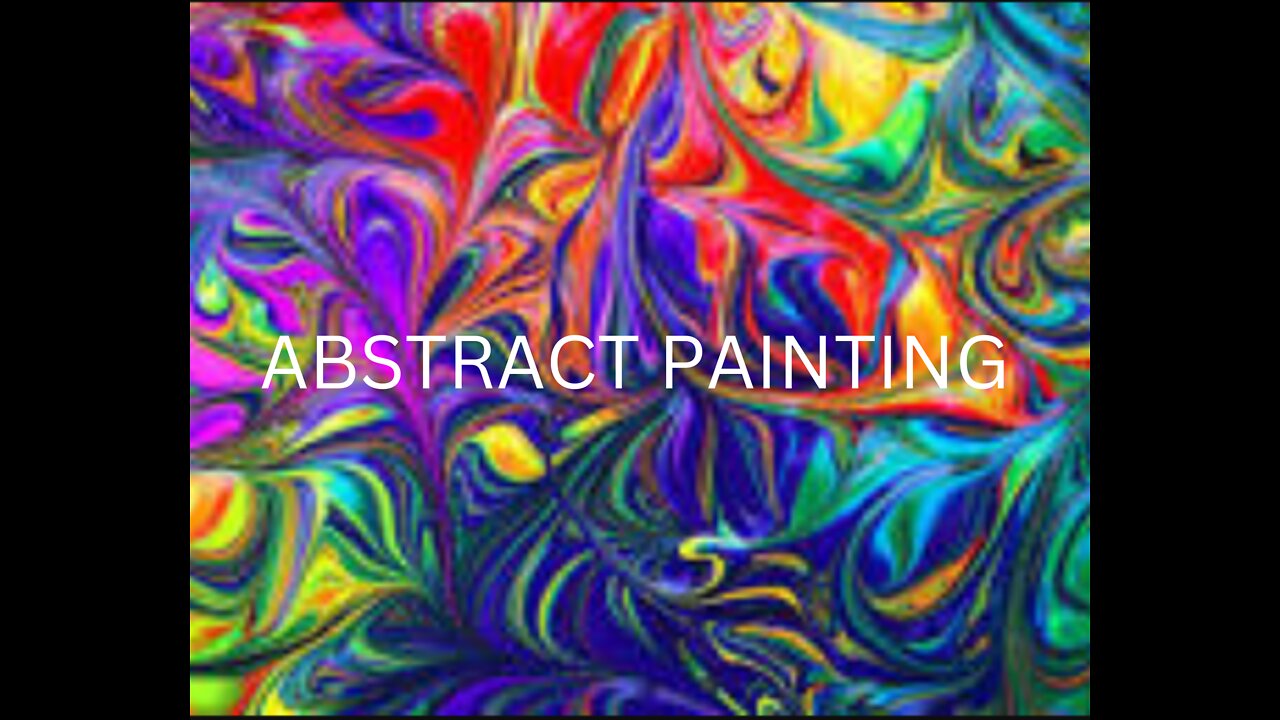 Rainbow Abstract Painting with Masking Tape for Beginners (2022)