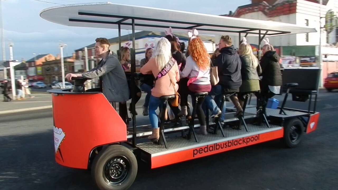 OMG Funny! Sick Hen party bike Blackpool UK