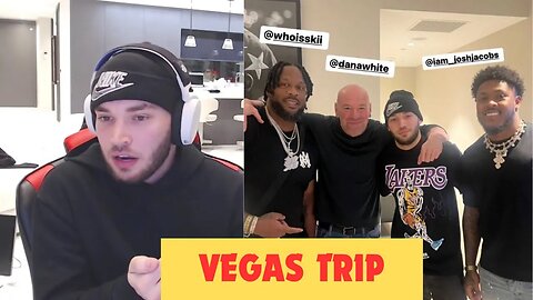 Adin Ross goes to Vegas with Dana White