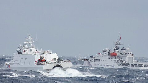 Taiwan's Coast Guard chase away Chinese Coast Guard ships after a stand-off at sea