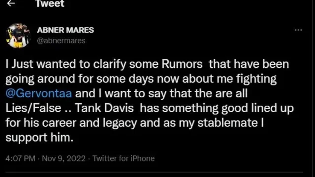 Amazing 👏 😎🔥🥊 Abner Mares Debunks Tank Fight Rumors! Who Will Gervonta Davis Fight Next!?🤔 #boxing