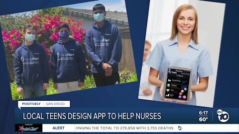 San Diego teens come up with an app to help lighten the load on nurses