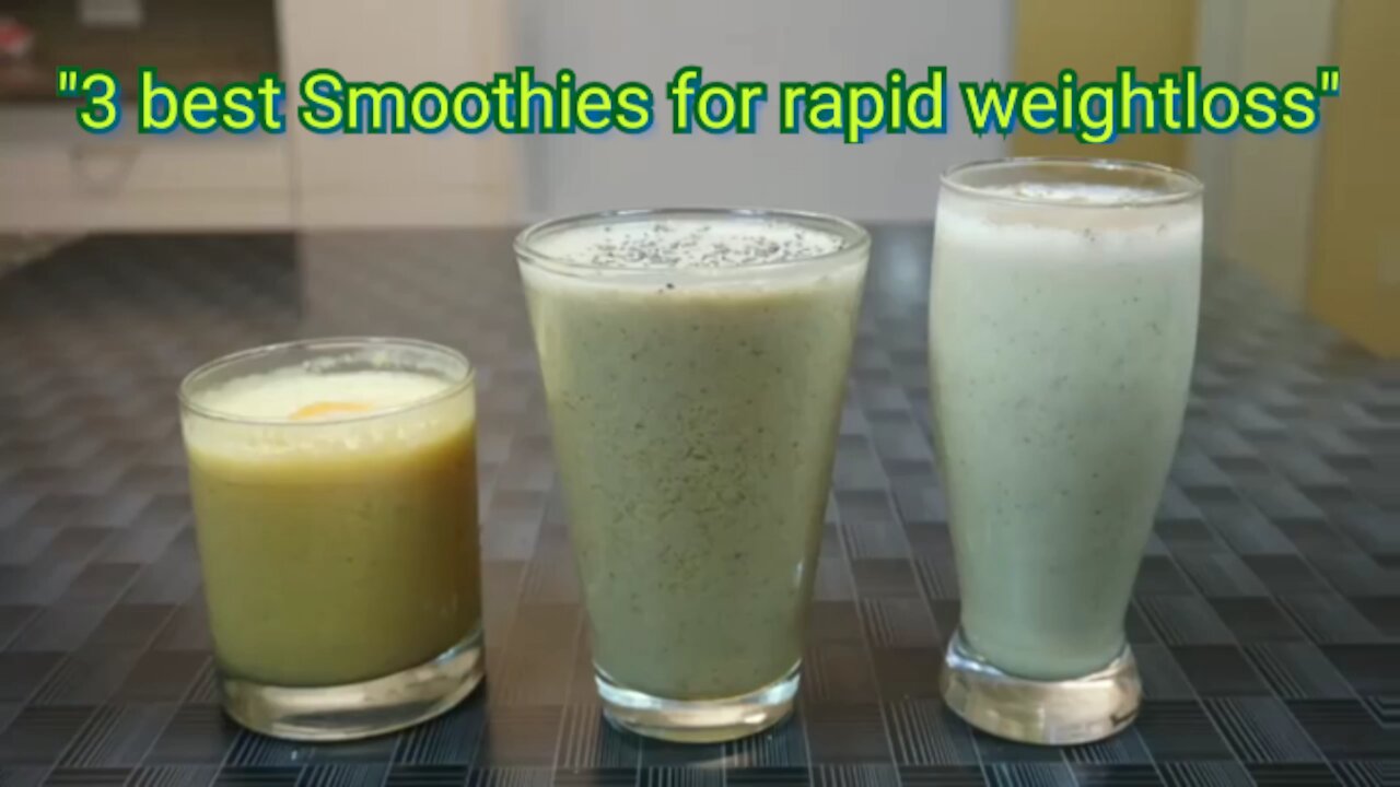 Healthy Smoothie Recipes For Weight Loss | Lose 3Kg in a Week | Breakfast Smoothies For Weight Loss