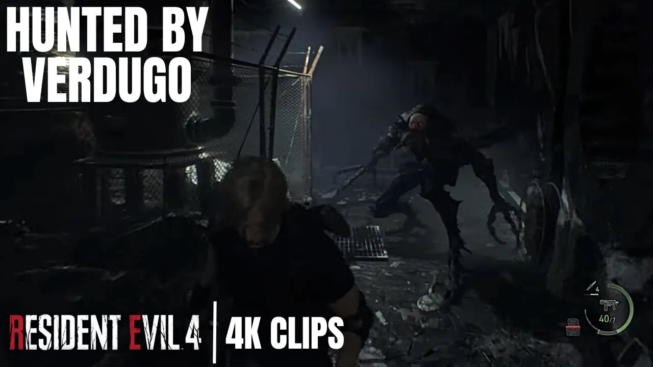 Leon Vs Verdugo (Escape Version) | Resident Evil 4 Remake 4K Clips