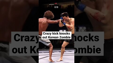 Korean Zombie gets knocked out #ufc #ufc4 #koreanzombie