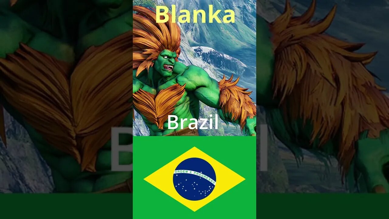 Street Fighter Characters Nationality