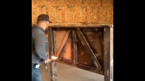 why do carpenters polish with fire? Woodworking Projects #shorts