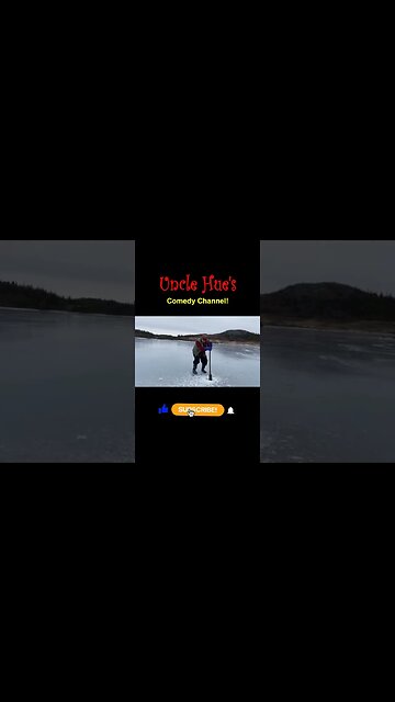 Ice Auger Fail. Ice Fishing Old School Hole Cutting.