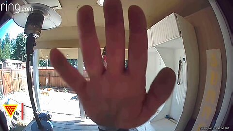 Husband Trying to Hide Flowers Caught on Ring Doorbell Camera | Doorbell Camera Video