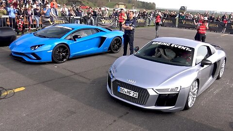 Audi R8 V10 Plus vs Lamborghini Aventador S.