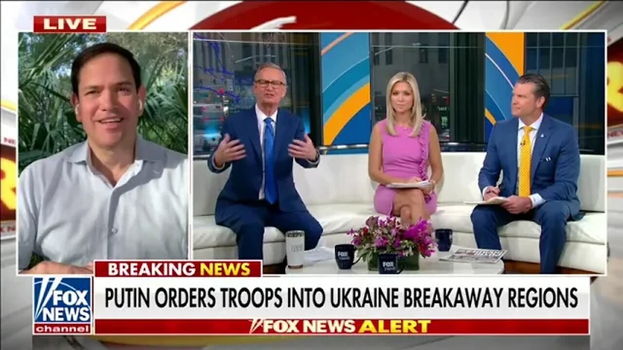 Senator Rubio Joins Fox & Friends to Discuss the Latest on Russia and Ukraine