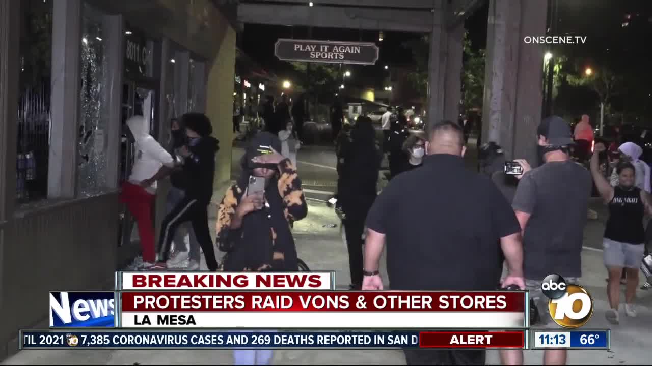 La Mesa stores looted after anti-police violence protest