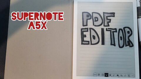 Supernote A5X - Write on PDF - One of my Fav Features