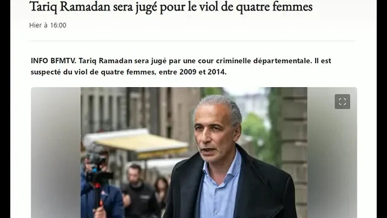 Tariq Ramadan sera jugé pour le viol de quatre femmes