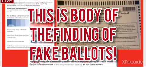 HOW TO FIND FAKE BALLOTS ! BODY OF THE VIDEO