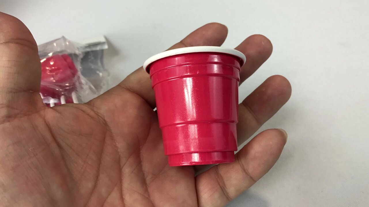 2 oz red mini cup shot glass by Alaric review