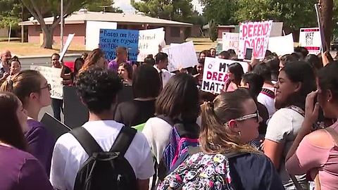 Rancho High School students rally to support DACA