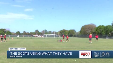 St Andrews football taking on the spring