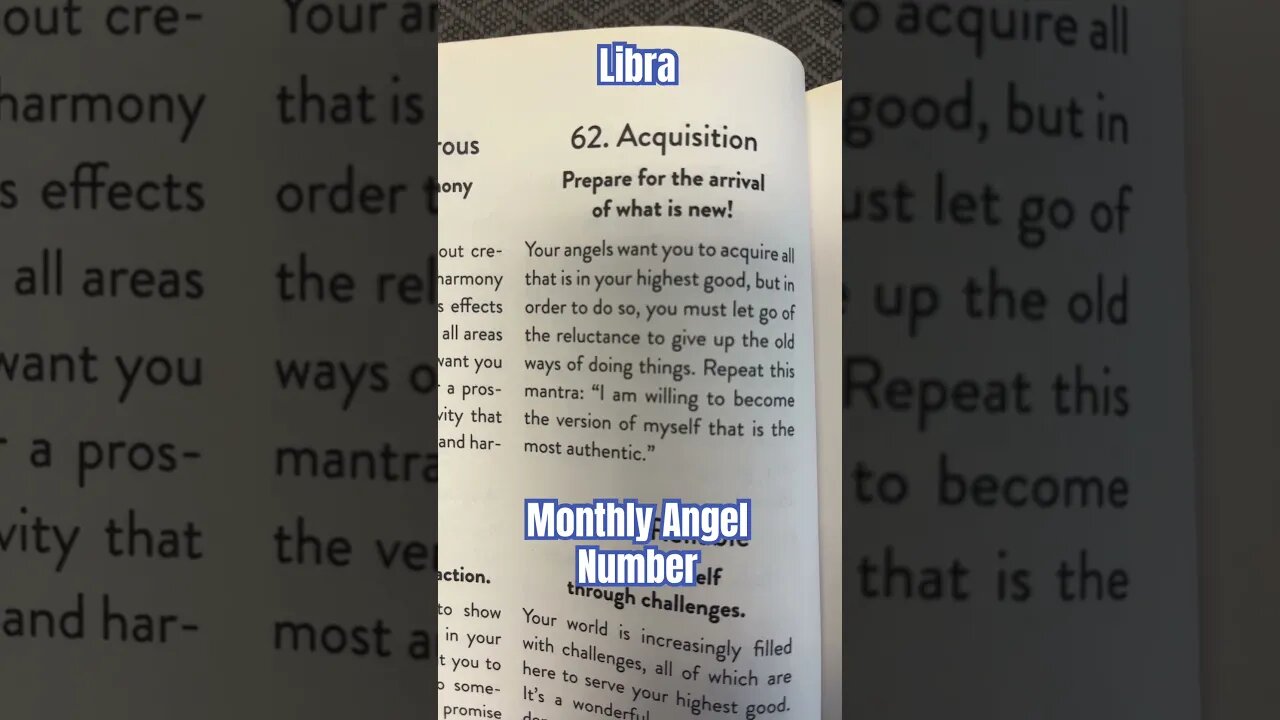 Libra Angel Number 62#Libra tarot#Angel numbers