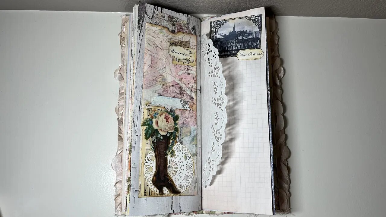 1 Sheet of Paper Ephemera for Bourbon Rose Journal #2