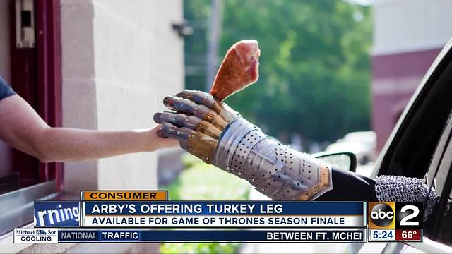 Arby's turkey leg for Game of Thrones finale