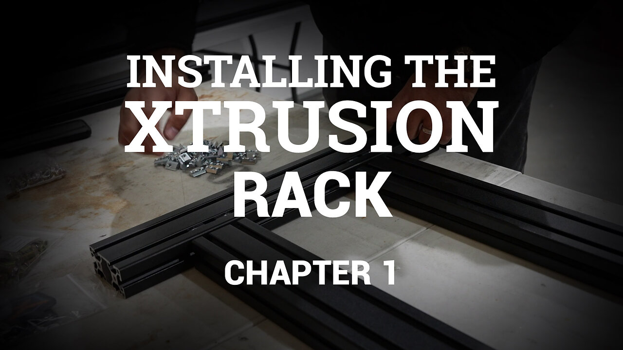 Almost installing the Extrusion rack again