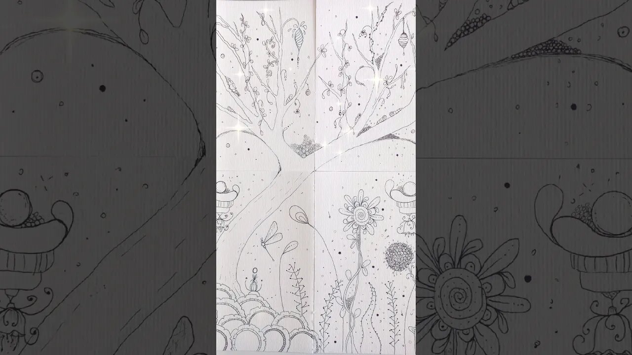 Desenho Floral Fácil e Divertido de Desenhar 2 #shorts