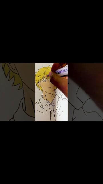 Drawing Power and Denji from Chainsaw Man