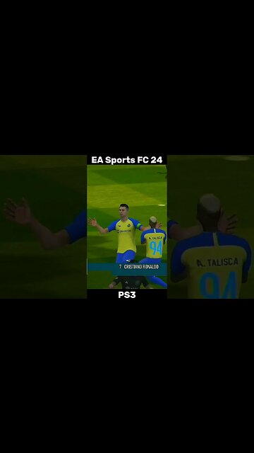 Cristiano Ronaldo Header Goal & Celebration #shorts #eafc24