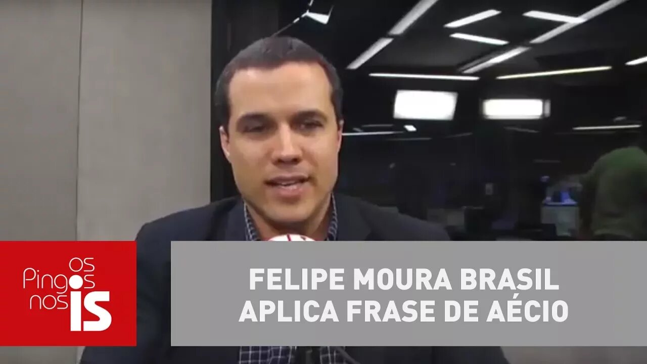 Felipe Moura Brasil aplica frase de Aécio contra o próprio tucano