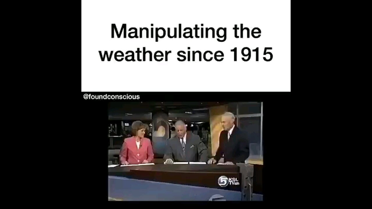 Weather Manipulation since 1915