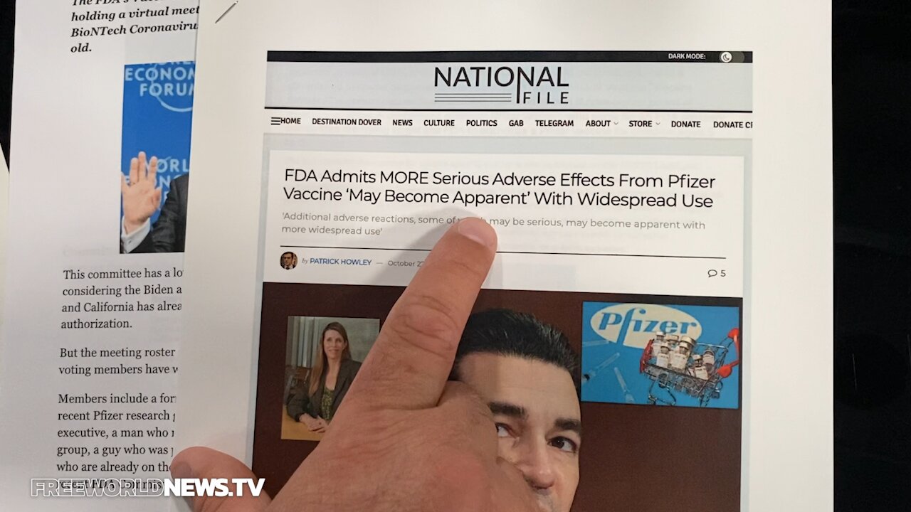 FDA Admits MORE Serious Adverse Effects From Pfizer Vaccine