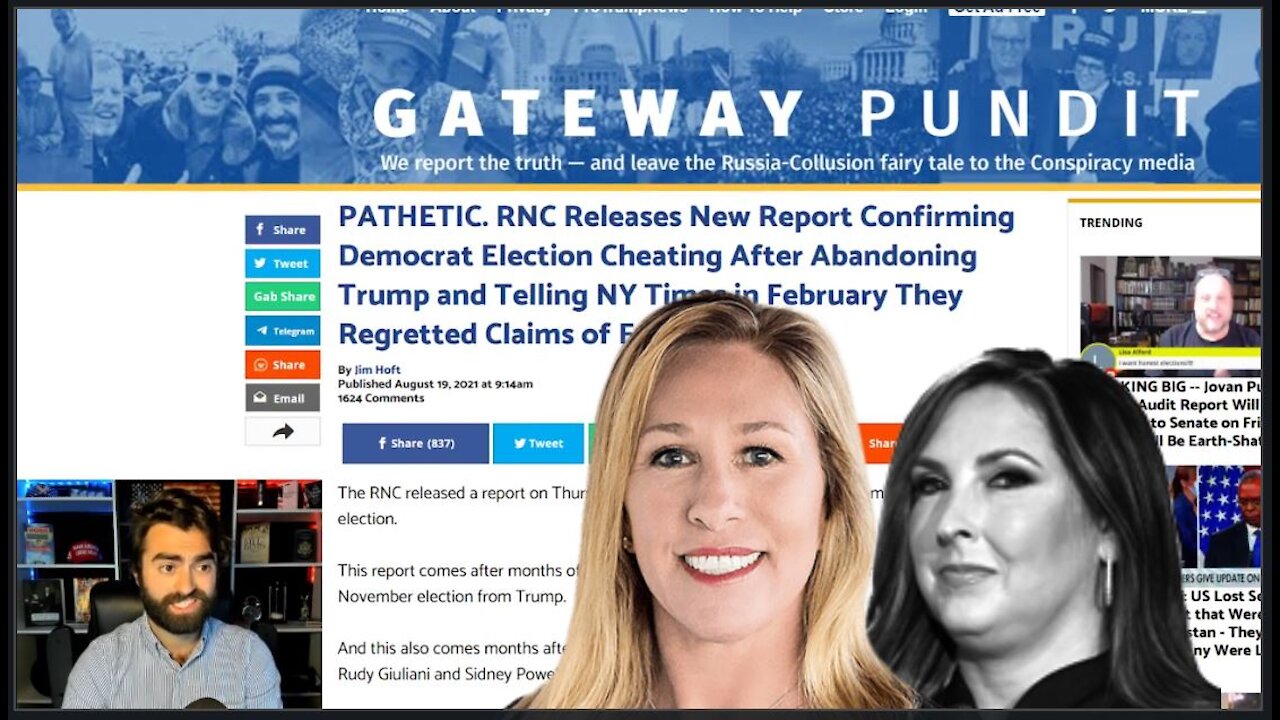 RNC Flops On Election Fraud Claims, Ronna And The RINOs Are SCARED Of MTG!