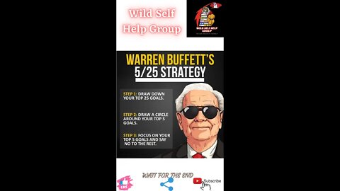 🔥Warren Buffet's 5/25 strategy🔥#shorts🔥#viralshorts🔥#motivation🔥#wildselfhelpgroup🔥