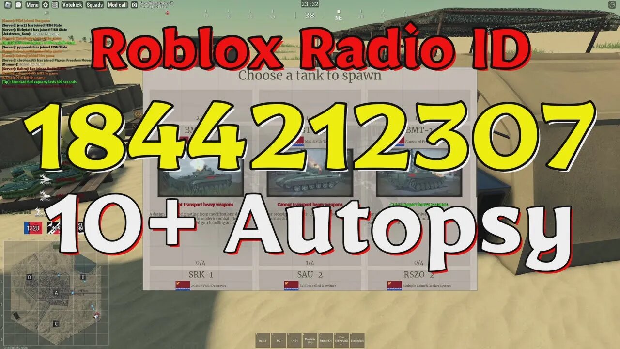 Autopsy Roblox Radio Codes/IDs