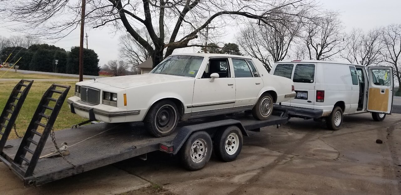 Dragging home the 1986 Bonneville