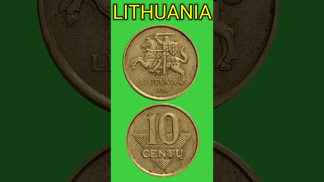 LITHUANIA 10 CENTAS 1998.#shorts @COINNOTESZ #lithuania