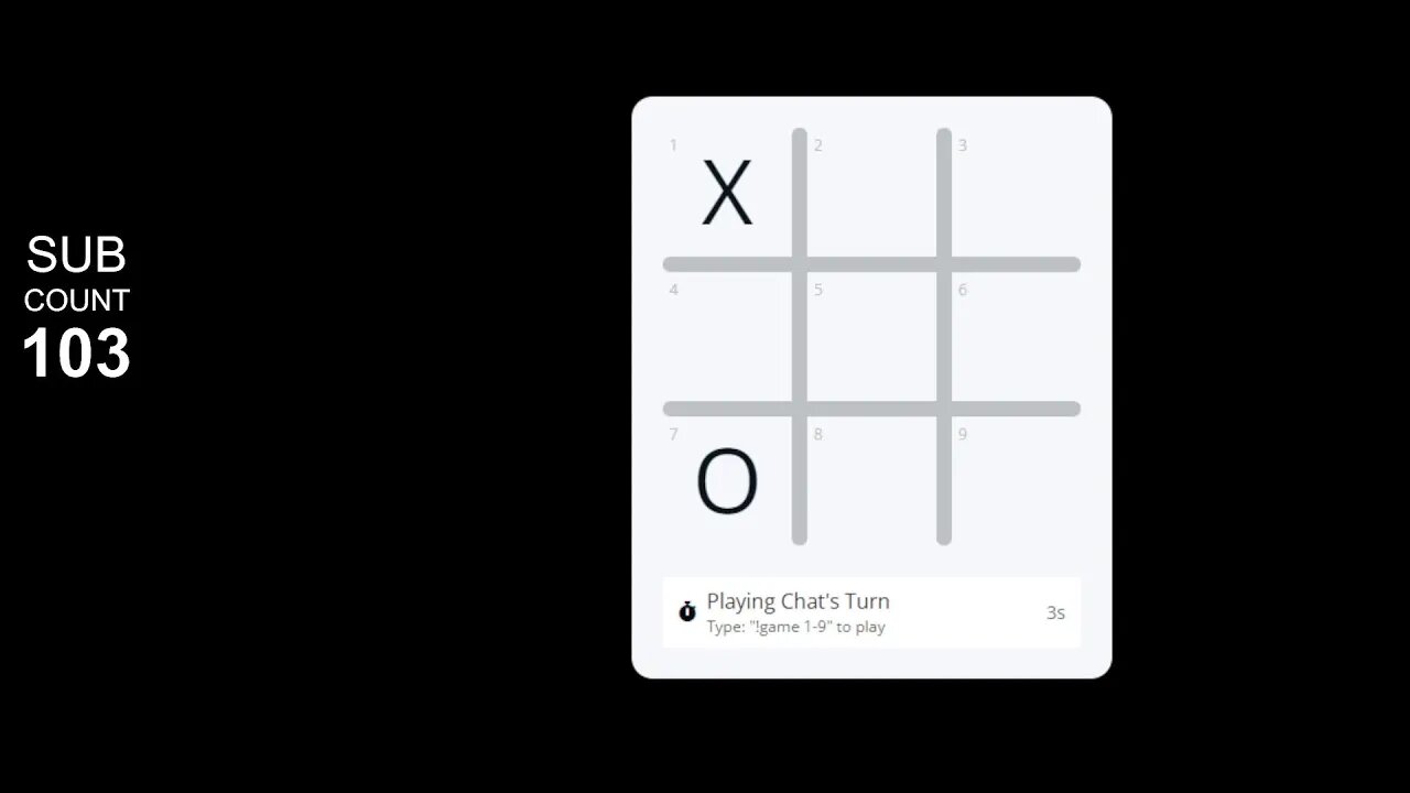 TIC TAC TOE SUB COUNT