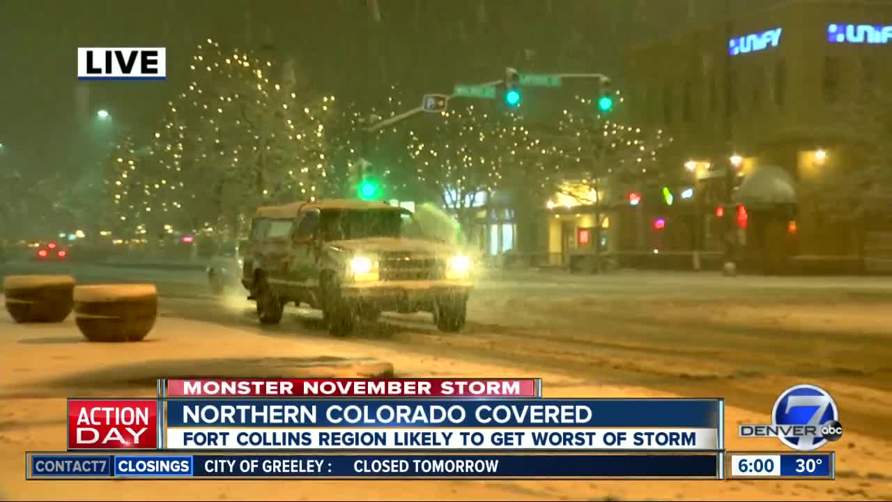 A pre-Thanksgiving snowstorm is now moving through Colorado. Here's what you can expect