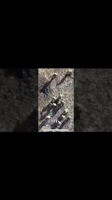 Russia Ukraine War: Evacuating Russian soldiers attacked by a drone #shorts