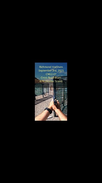 87% on CM22-07 Cross Road Blues - USPSA Classifier - Jim Susoy - Richmond September 3rd 2023